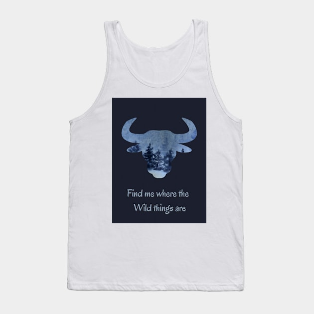 Wildlife nature - Inspirational quote for Nature lovers and travelers 3 Tank Top by redwitchart